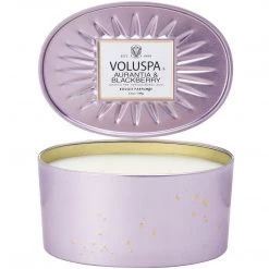 Voluspa Aurantia & Blackberry - 2 Wick Oval Tin Candle