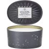Voluspa Fragrances Makassar Ebony & Peach - 2 Wick Oval Tin Candle