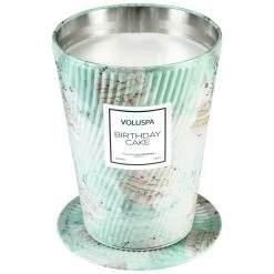 Voluspa Birthday Cake - 2 Wick Tin Table Candle Fragrances