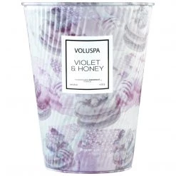 Voluspa Violet & Honey - 2 Wick Tin Table Candle Fragrances