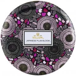 Voluspa Japanese Plum Bloom - 3 Wick Tin Candle