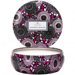 Voluspa Japanese Plum Bloom - 3 Wick Tin Candle