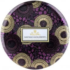 Voluspa Fragrances Santiago Huckleberry - 3 Wick Tin Candle
