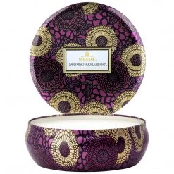 Voluspa Fragrances Santiago Huckleberry - 3 Wick Tin Candle