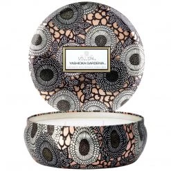 Voluspa Fragrances Yashioka Gardenia - 3 Wick Tin Candle