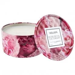 Voluspa Rose Petal Ice Cream - 6 Oz Tin Candle