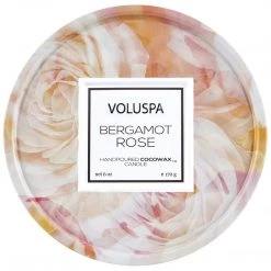 Voluspa Bergamot Rose - 6 Oz Tin Candle Fragrances
