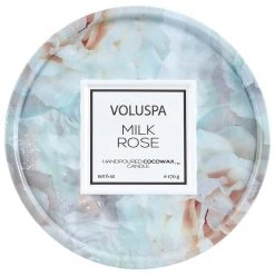 Voluspa Fragrances Milk Rose - 6 Oz Tin Candle