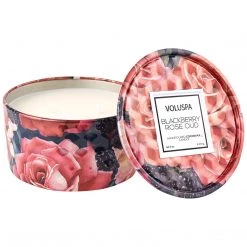Voluspa Blackberry Rose Oud - 6 Oz Tin Candle Fragrances
