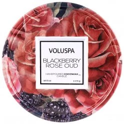 Voluspa Blackberry Rose Oud - 6 Oz Tin Candle Fragrances