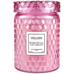 Voluspa Rose Petal Ice Cream - Large Jar Candle