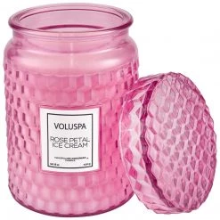 Voluspa Rose Petal Ice Cream - Large Jar Candle