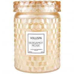 Voluspa Bergamot Rose - Large Jar Candle Fragrances