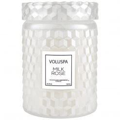 Voluspa Milk Rose - Large Jar Candle Fragrances