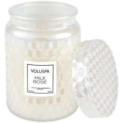Voluspa Milk Rose - Large Jar Candle Fragrances