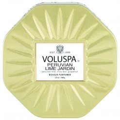 Voluspa Peruvian Lime Jardin - 3 Wick Octagon Tin Candle Fragrances