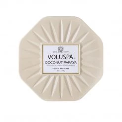 Voluspa Fragrances Coconut Papaya - 3 Wick Octagon Tin Candle
