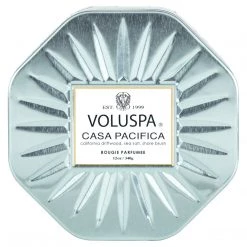 Voluspa Casa Pacifica - 3 Wick Octagon Tin Candle Fragrances