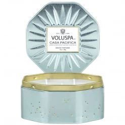 Voluspa Casa Pacifica - 3 Wick Octagon Tin Candle Fragrances