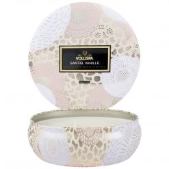 Voluspa Santal Vanille - 3 Wick Tin Candle Fragrances