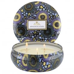 Voluspa Apple Blue Clover - 3 Wick Tin Candle