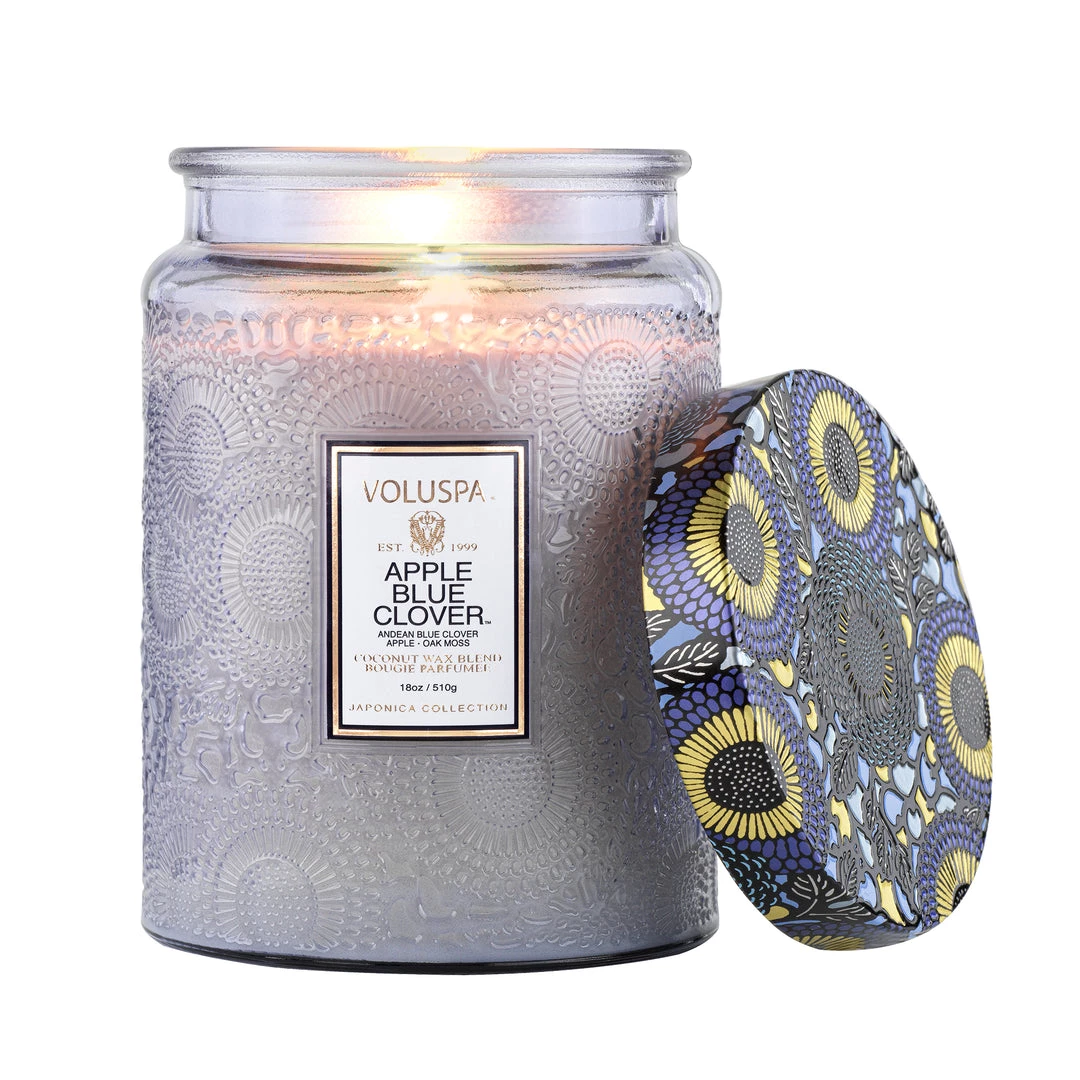 Voluspa Apple Blue Clover - Large Jar Candle Fragrances 2 Voluspa Apple Blue Clover - Large Jar Candle Fragrances