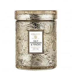 Voluspa Gilt Pomander & Hinoki - Small Jar Candle Fragrances