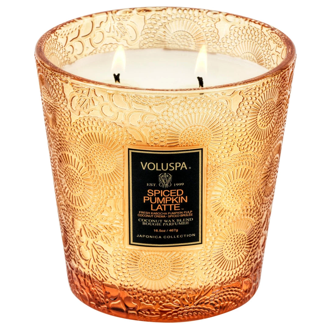 Voluspa Spiced Pumpkin Latte - 2 Wick Hearth Candle 5 Voluspa Spiced Pumpkin Latte - 2 Wick Hearth Candle