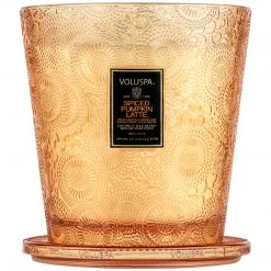 Voluspa Spiced Pumpkin Latte - 3 Wick Hearth Candle