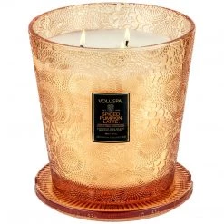 Voluspa Spiced Pumpkin Latte - 3 Wick Hearth Candle