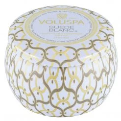 Voluspa Suede Blanc - Mini Tin Candle Fragrances 9 Voluspa Suede Blanc - Mini Tin Candle Fragrances