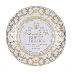 Voluspa Suede Blanc - Mini Tin Candle Fragrances 10 Voluspa Suede Blanc - Mini Tin Candle Fragrances
