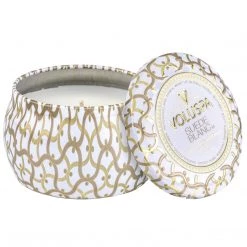 Voluspa Suede Blanc - Mini Tin Candle Fragrances