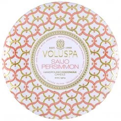Voluspa Saijo Persimmon - 3 Wick Tin Candle Fragrances