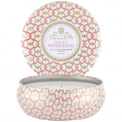 Voluspa Saijo Persimmon - 3 Wick Tin Candle Fragrances 8 Voluspa Saijo Persimmon - 3 Wick Tin Candle Fragrances