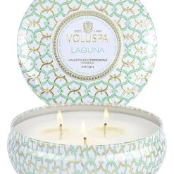 Voluspa Laguna - 3 Wick Tin Candle Fragrances