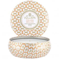 Voluspa Italian Bellini - 3 Wick Tin Candle Fragrances