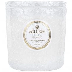 Voluspa Suede Blanc - Luxe Candle