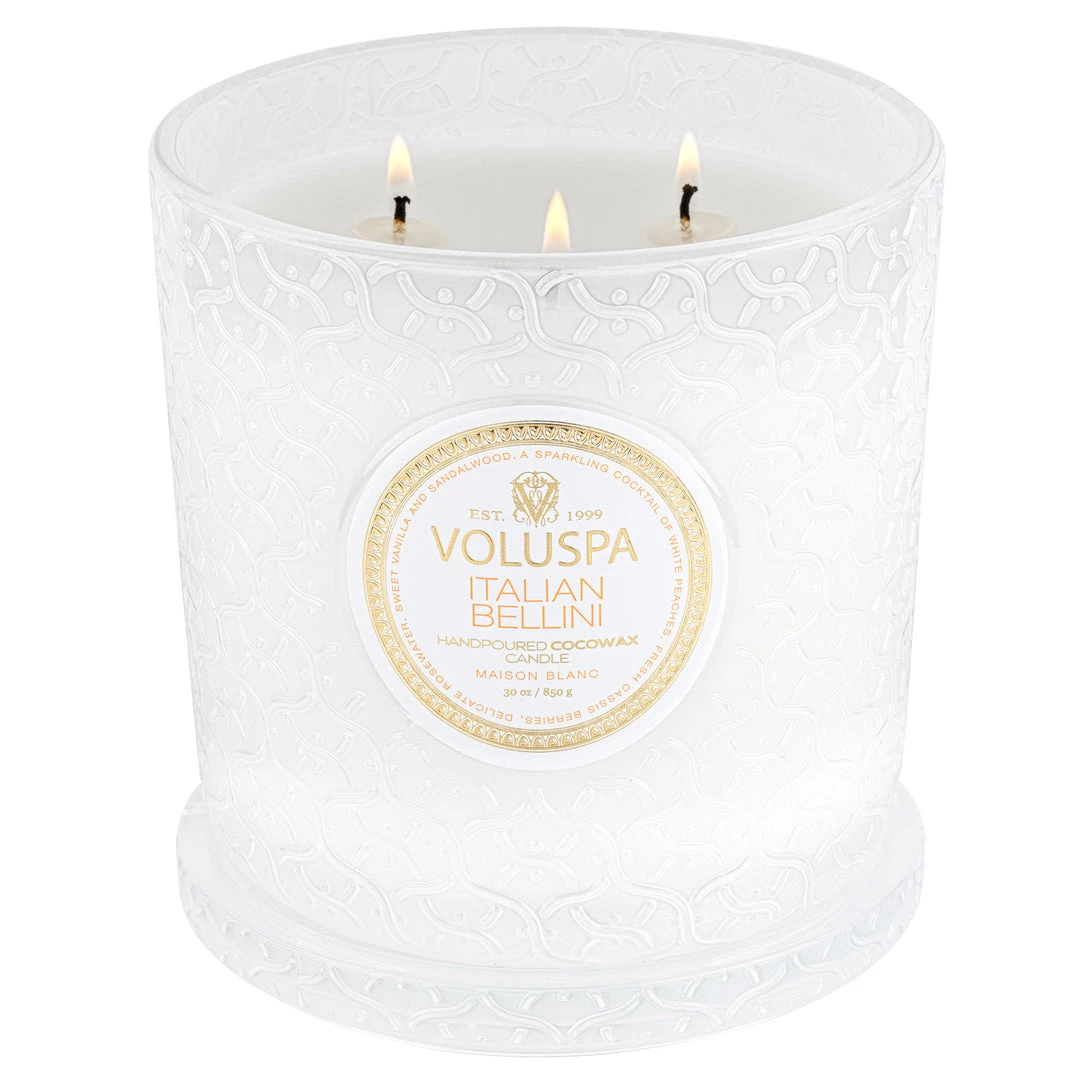 Voluspa Fragrances Italian Bellini - Luxe Candle 3 Voluspa Fragrances Italian Bellini - Luxe Candle