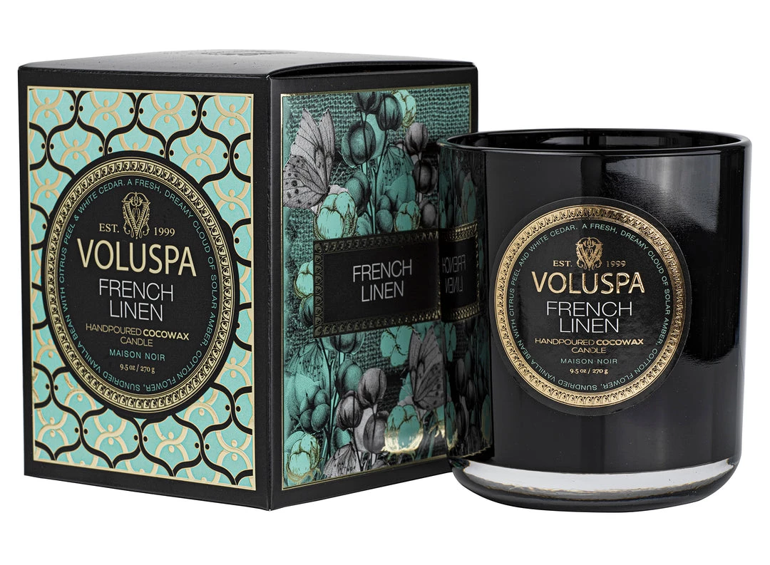 Voluspa Fragrances French Linen - Classic Candle 6 Voluspa Fragrances French Linen - Classic Candle