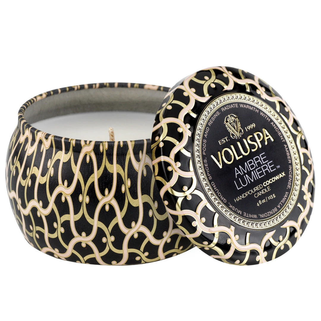 Voluspa Ambre Lumiere - Mini Tin Candle Fragrances 1 Voluspa Ambre Lumiere - Mini Tin Candle Fragrances