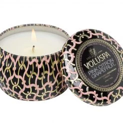 Voluspa Fragrances Pink Citron Grapefruit - Mini Tin Candle
