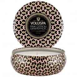 Voluspa Pink Citron Grapefruit - 3 Wick Tin Candle
