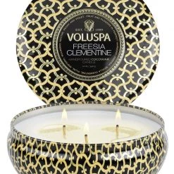 Voluspa Fragrances Freesia Clementine - 3 Wick Tin Candle