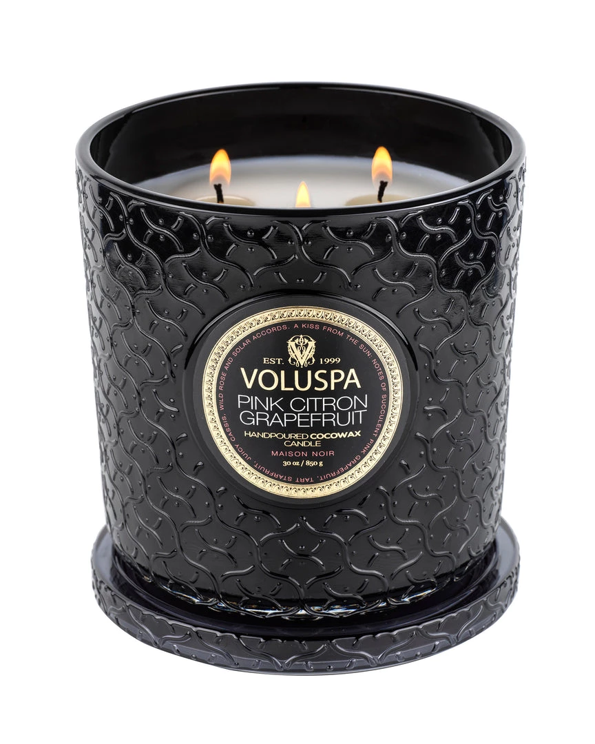 Voluspa Fragrances Pink Citron Grapefruit - Luxe Candle 3 Voluspa Fragrances Pink Citron Grapefruit - Luxe Candle