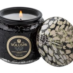 Voluspa Suede Noir - Petite Jar Candle