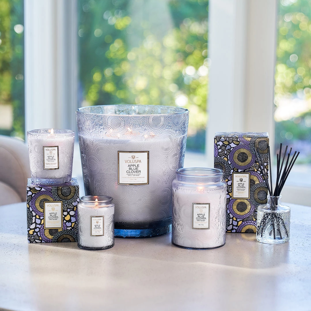 Voluspa Apple Blue Clover - Large Jar Candle Fragrances 4 Voluspa Apple Blue Clover - Large Jar Candle Fragrances
