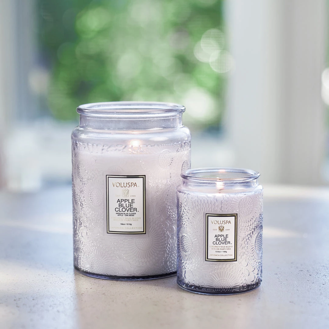 Voluspa Apple Blue Clover - Small Jar Candle 3 Voluspa Apple Blue Clover - Small Jar Candle