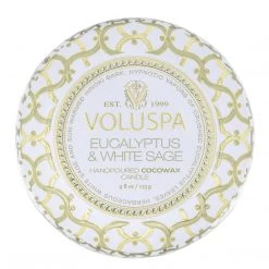 Voluspa Eucalyptus & White Sage - Mini Tin Candle