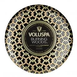 Voluspa Burning Woods - 3 Wick Tin Candle Fragrances